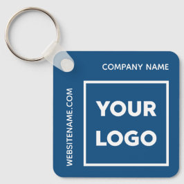 Chaveiro Logotipo personalizado e texto Troca comercial Azu