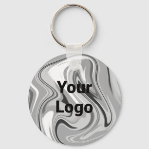 Chaveiro Logotipo personalizado simples e elegante aqui, em