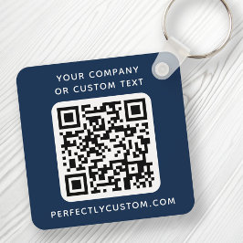 Chaveiro Logotipo personalizado Texto do código QR duplo la