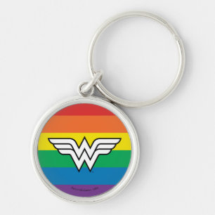 Chaveiro Logotipo Rainbow para Mulher Maravilha