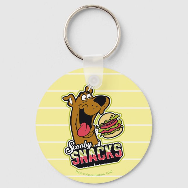 Chaveiro Logotipo Scooby-Doo "Scooby Snacks" (Frente)