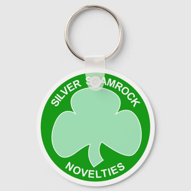Chaveiro Logotipo Shamrock do Halloween Silver (Frente)