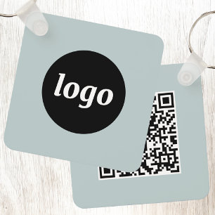 Chaveiro Logotipo simples Código QR Empresa