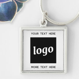 Chaveiro Logotipo Simples Com Empresa De Texto