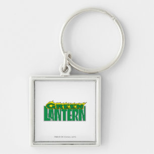 Chaveiro Logotipo verde da lanterna - chamas amarelas
