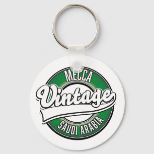 Chaveiro logotipo vintage da Arábia Saudita Meca