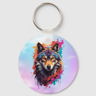 Chaveiro Logotipo Wolf Animal Design-87694