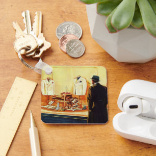 Chaveiro Loja de Varejo de Negócios Vintage, Homem Comprand