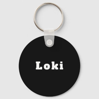 Chaveiro Loki schwarz weiß