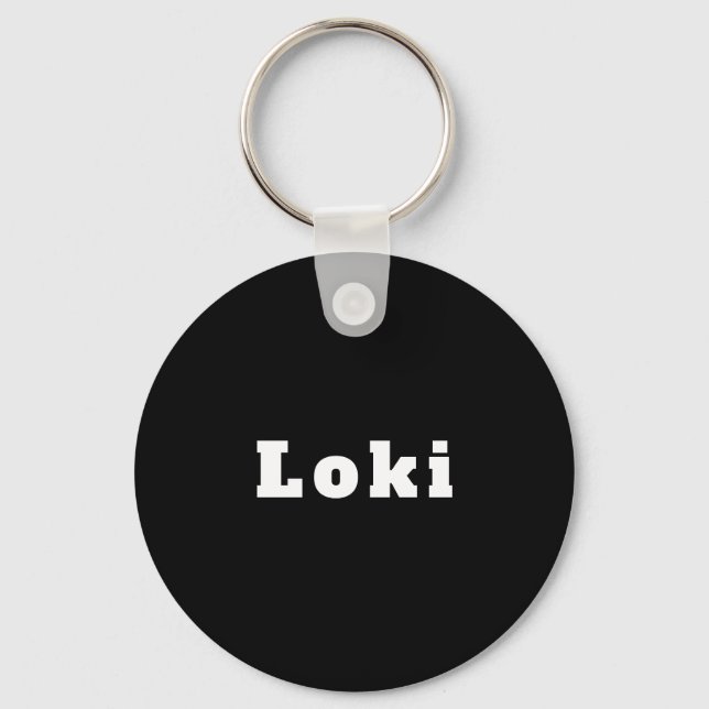 Chaveiro Loki schwarz weiß (Frente)