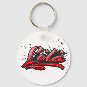 Chaveiro Lola red Heart Grafite Schlüsselanhänger