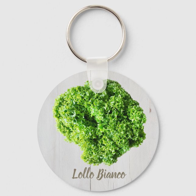 Chaveiro Lollo Bianco Salad alface para Vegans (Frente)