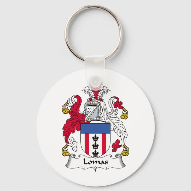 Chaveiro Lomas Family Crest (Frente)