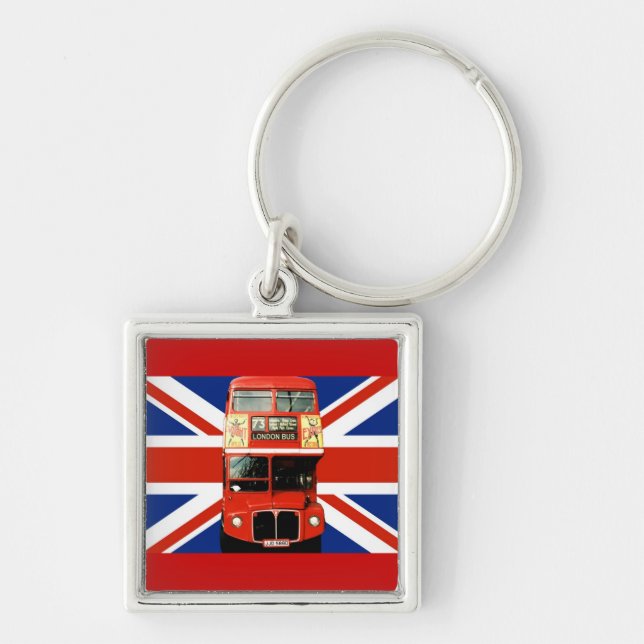 Chaveiro London Bus e British Flag (Frente)