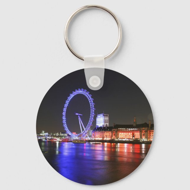 Chaveiro London Eye na Noite (Frente)