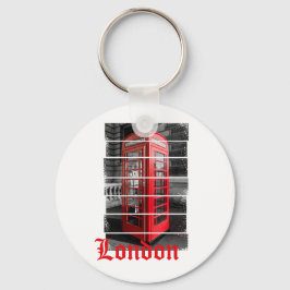 Chaveiro London Phone Box Vintage Souvenir
