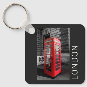 Chaveiro London Vintage Phone Box UK Retro Telephone