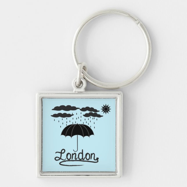 Chaveiro Londres | sob um guarda-chuva (Frente)