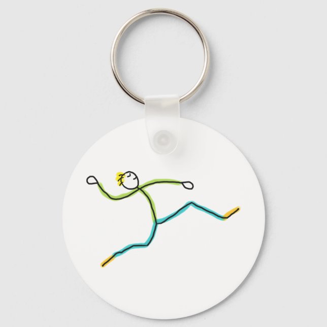 Chaveiro Long Jump Stickman (Frente)