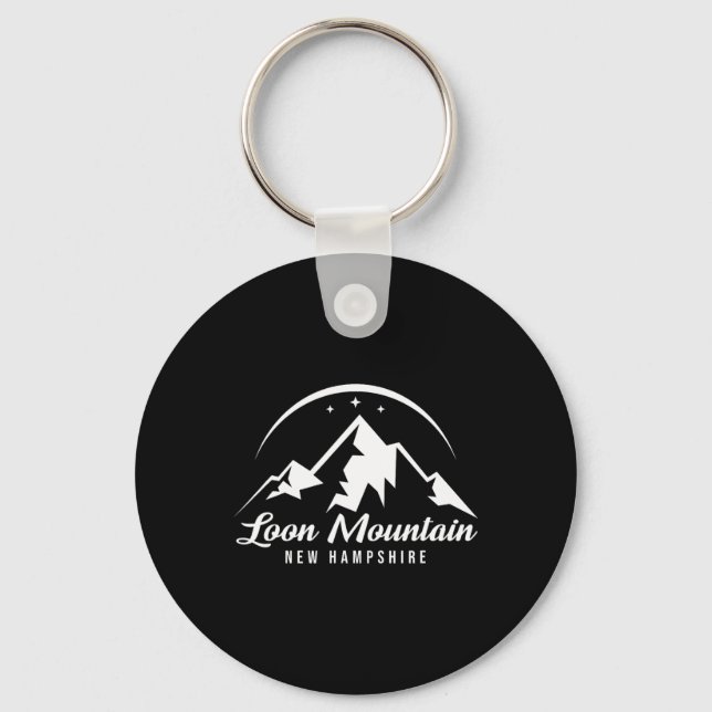 Chaveiro Loon Mountain New Hampshire Ski Resort Skiing Snow (Frente)