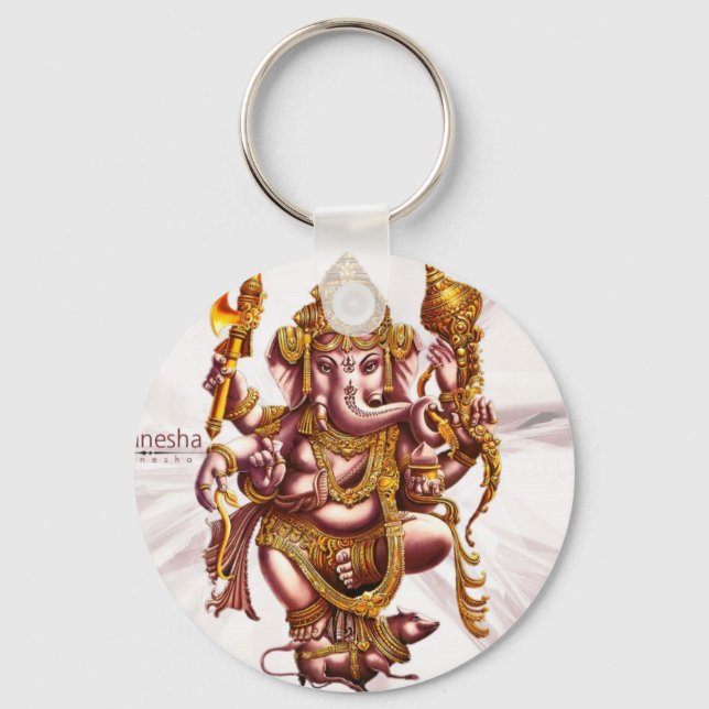 Chaveiro Lord Ganesh Boa Sorte Charm (Frente)