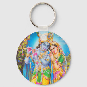 Chaveiro Lord Krishna Playing Flute