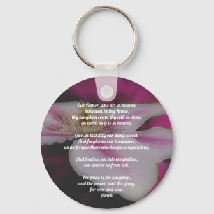 Chaveiro Lord's Prayer Our Father Clematis Inspirational