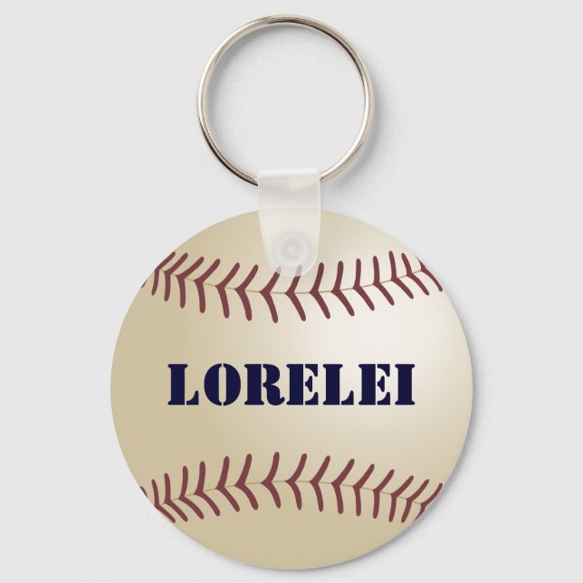 Chaveiro Lorelei Personalizou o Baseball Keychain - 369 (Frente)