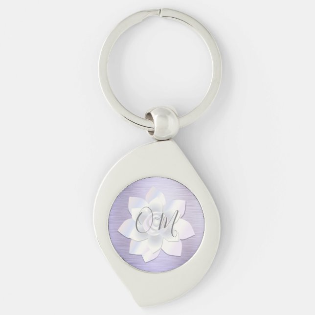 Chaveiro Lotus de Lavanda Elegante OM (Frente)