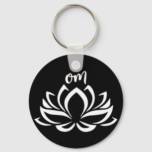 Chaveiro Lotus Om White