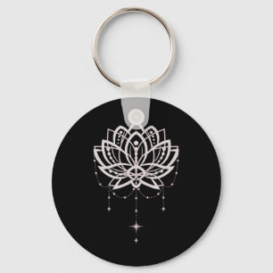 Chaveiro Lótus Yoga Namaste Flor de Lírio Gráfico