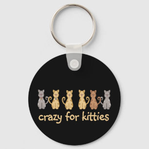 Chaveiro Louco para o camiseta e os presentes dos gatinhos