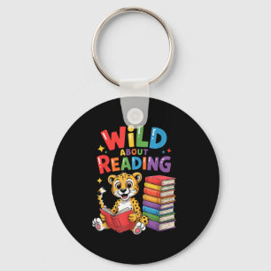 Chaveiro Louco por ler livro infantil de professor leopardo
