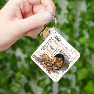 Chaveiro Loucos de Chocolate Típica Cloud de Palavras