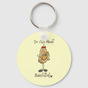 Chaveiro Loucos por Babysitting Camisetas e Presentes