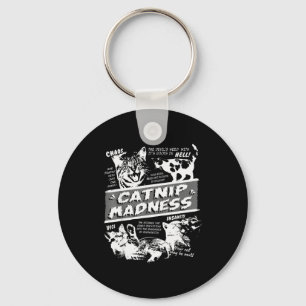 Chaveiro Loucura de Erva de Gato Fofinho Gatito Engraçado H