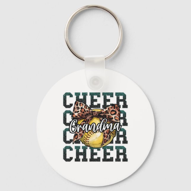 Chaveiro Loud Orgulhoso Esporte Softll Aplaudir Avó Leopard (Frente)