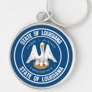 Chaveiro Louisiana Round Emblem