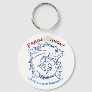 Chaveiro Louvado Dagon Innsmouth Lovecraft Horror de Peixes
