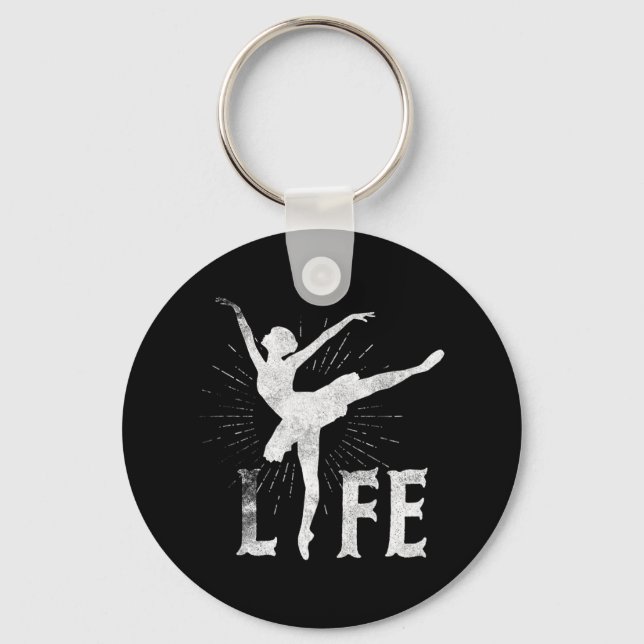 Chaveiro Love Balé Life T Shirt Dancer Dançando Bola (Frente)