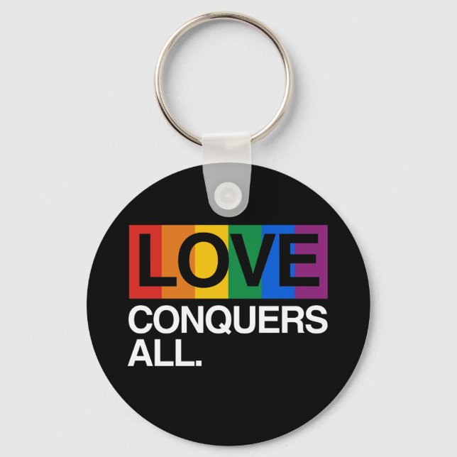 Chaveiro LOVE CONQUERS ALL -.png (Frente)