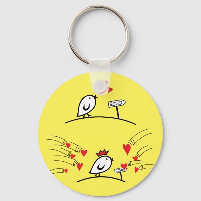 Chaveiro LOVE ECHO - Comic Birds Tweetlercools 1 (Frente)