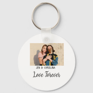 Chaveiro Love Forever LGbtq casal orgulho adicionar nome de