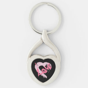 Chaveiro Love Hearts Zipper Charm Key Chain