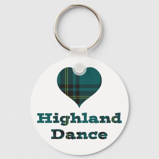 Chaveiro Love Highland Dance (Frente)