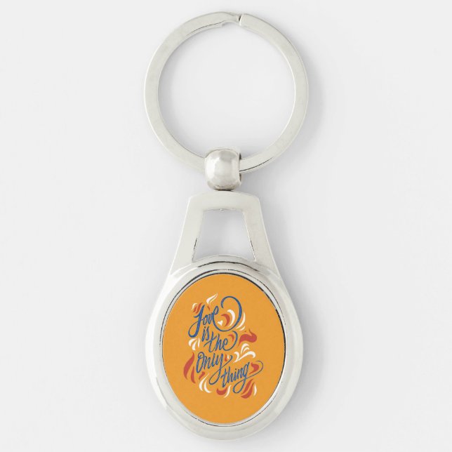 Chaveiro Love is the only thing -  (Frente)