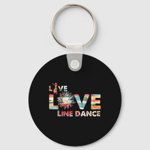 Chaveiro Love Line Dancing Flower Dance Dancer Western Musi
