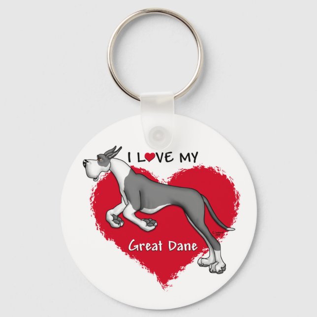Chaveiro Love Mantle Great Dane (Frente)