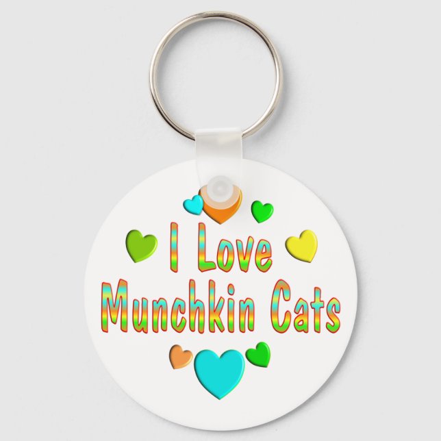 Chaveiro Love Munchkin Cats (Frente)