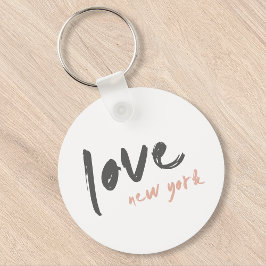 Chaveiro Love New York | NYC EUA Modern Wanderlust rosa
